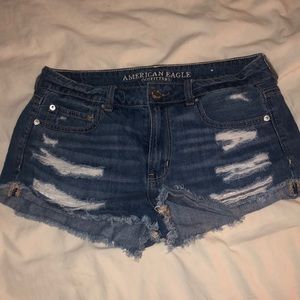 american eagle denim shorts